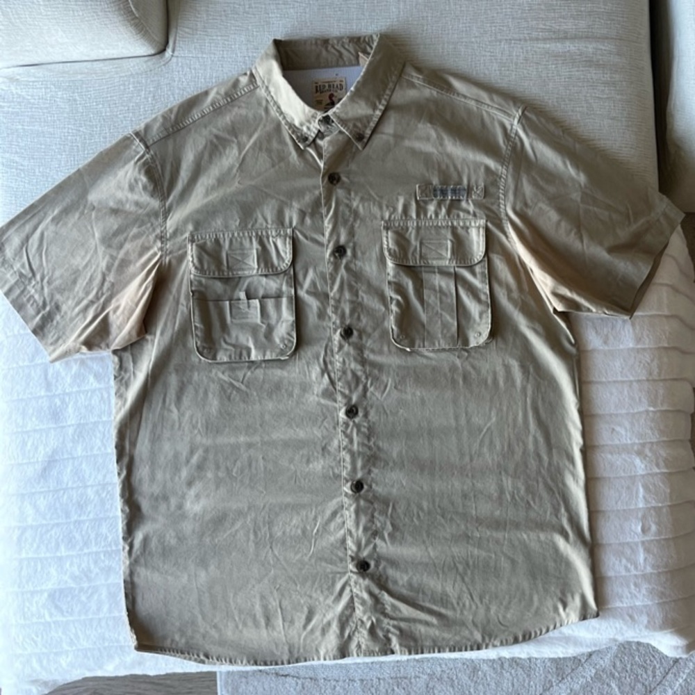 Tan Button-Up Shirt